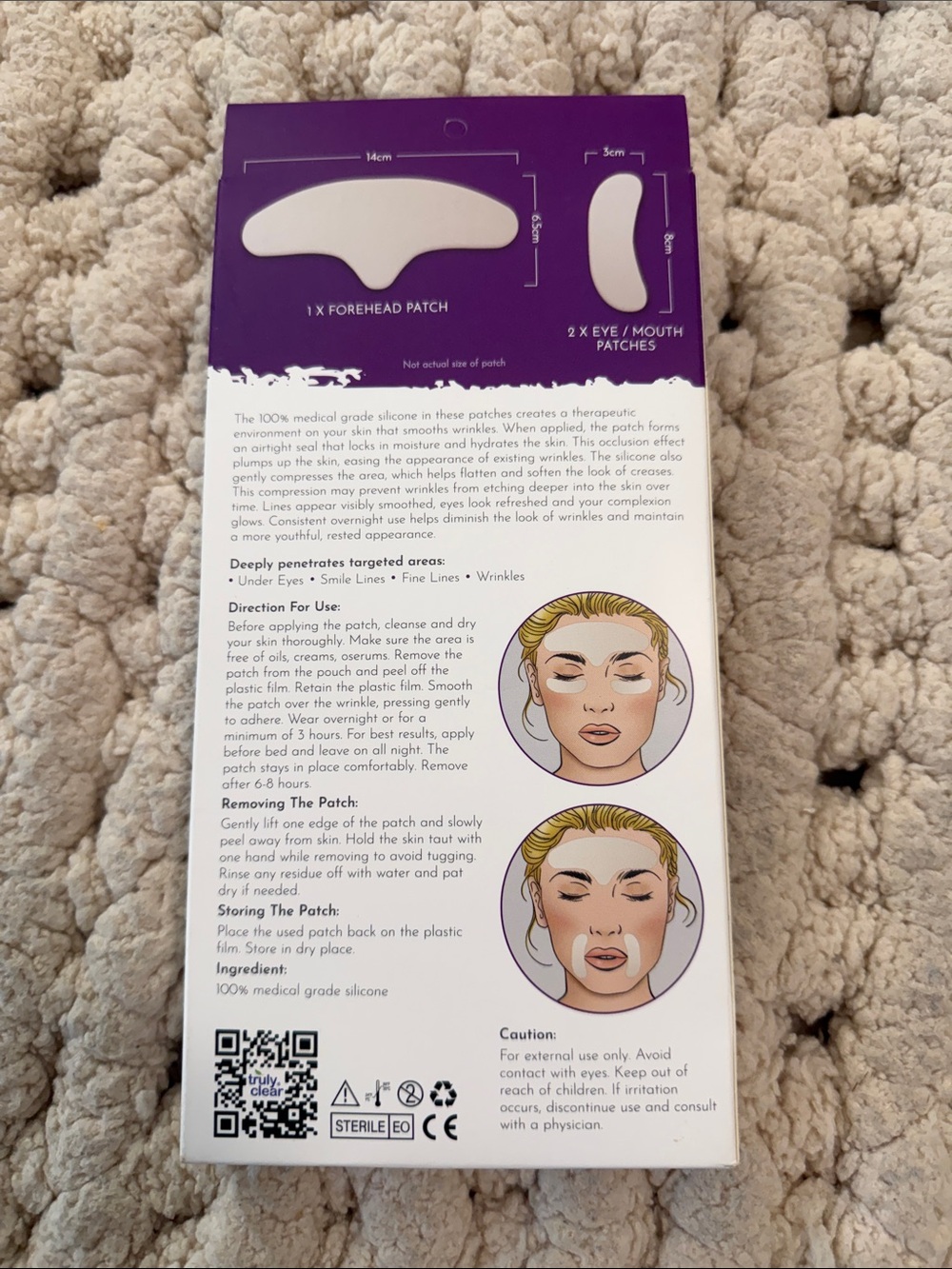 Trulyclear Reusable Wrinkle Fighting, Medical Grade Silicone Patch - NIB - Picture 5 of 5